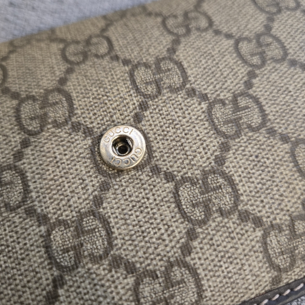 Gucci Monogram Long Stripe Wallet, Coated Canvas And Leather - Picture 15 of 16